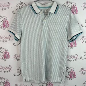 Produkt polo collared dotted Patterned Polo Shirt with Black and Blue Accents